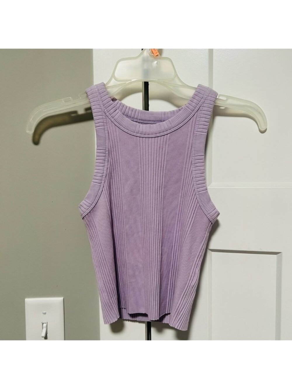 Lilac Ribbed Tank Top